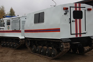 Вид сзади СТМ-7087 для МЧС Казахстана