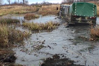 Преодоление болотистой местности 
