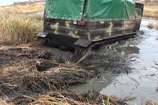 Преодоление болотистой местности 